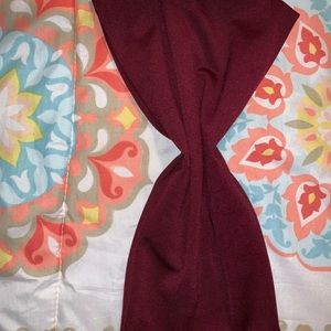 Maroon chair sash